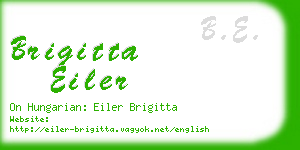 brigitta eiler business card